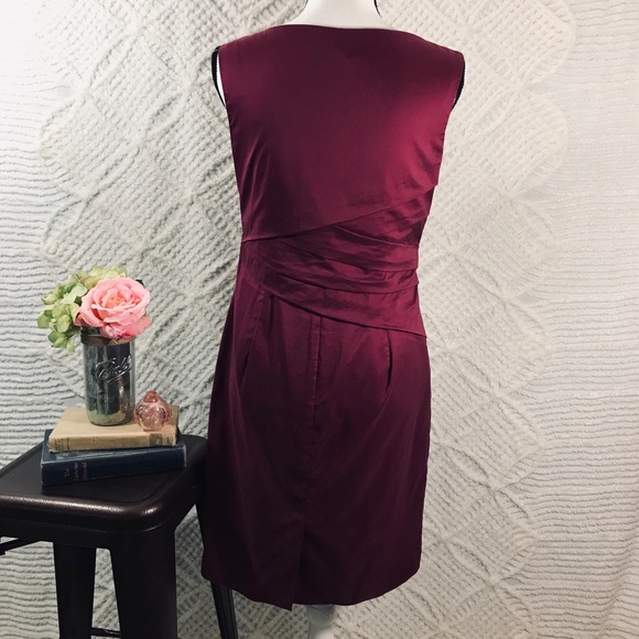 Ann Taylor Petites Ruched Waist Sleeveless Dress - Picture 5 of 8